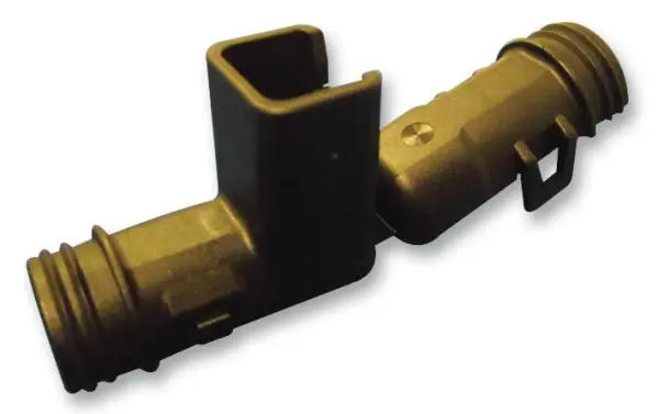 DEUTSCH - TE CONNECTIVITY DT Serie Rechte Hoek Achterschil, 2 Weg, Zwart PA