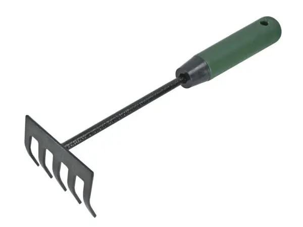 Faithfull Ruční hrábě Essentials s 5 zuby, uhlíková ocel