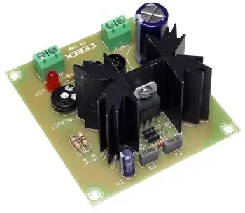 Module d'alimentation variable CEBEK 3-27V 0.5A, montage sur rail DIN