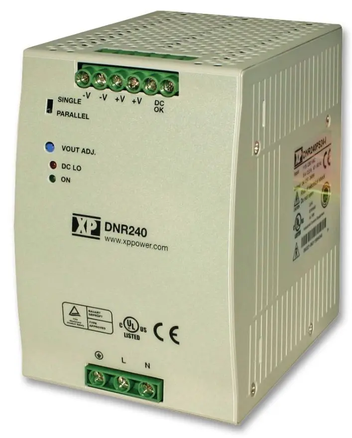XP Power DNR Series 48V 5A 240W DIN Rail Power Supply