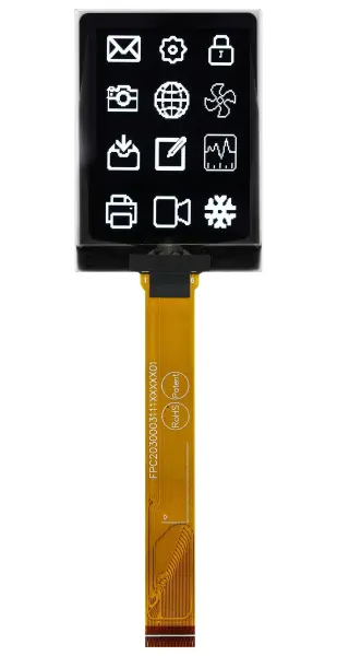 MIDAS DISPLAYS OLED Graphic Display Module 1.92 Inch, 160x128 White on Black