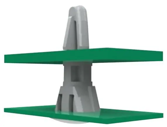 ESSENTRA COMPONENTS PCB 서포트, 컵드 리버스 락, 나일론 6.6, 4.8mm, 40개 팩