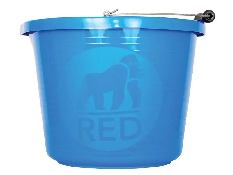 Seau haute résistance Red Gorilla Premium 14 litres (3 gallons) - Bleu