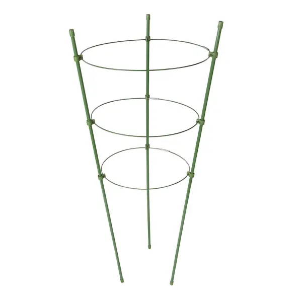 Silverline 3-Tier Plant Support, 180-220mm Dia, Steel with Plastic Coating