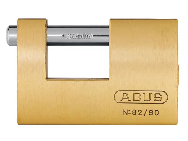 ABUS Mechanisches Monobloc-Vorhängeschloss aus Messing 82/90mm