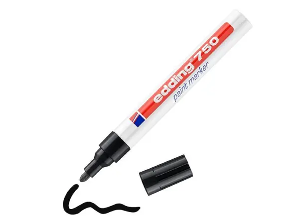 EDDING 750 Paint Marker, Black, 184 ml