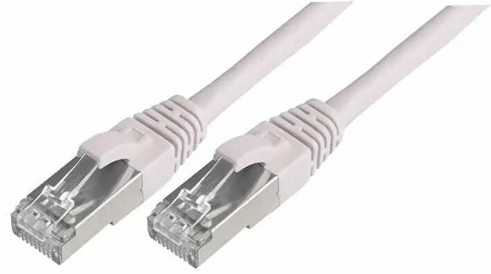 CONNECTIX Cat6a SFTP Ethernet Patch Cable, 5m, White, RJ45 Male to Male