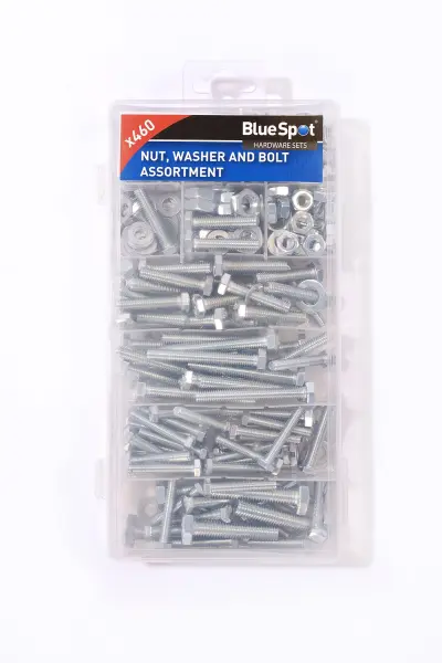Blue Spot Tools 300-Piece Assorted Nut, Bolt & Washer Set