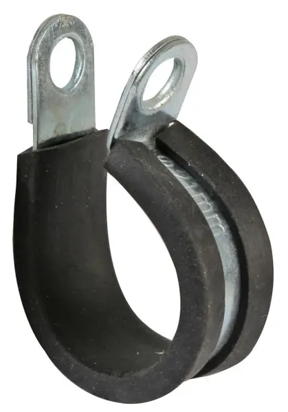 PRO POWER Rubber-Lined Zinc Plated P-Clips - 19mm