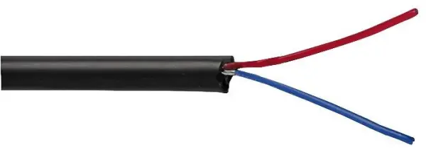 MULTICOMP PRO 2-코어 무차폐 케이블, 0.1mm², 블랙, 25미터 릴