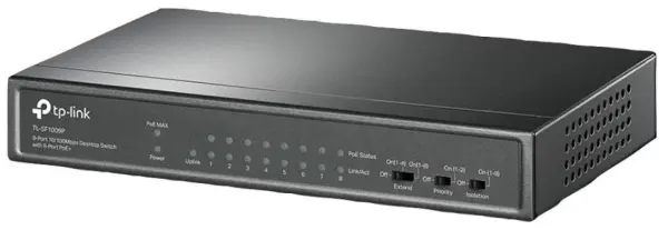 TP-LINK 9-Port Fast Ethernet Desktop-Switch mit PoE+
