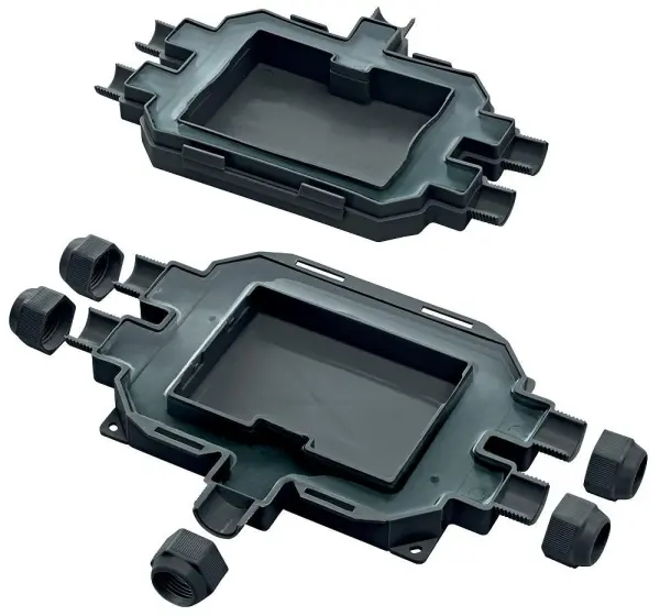 RAYTECH IP69K Fox Box 5 入口防水端子接線盒（黑色）