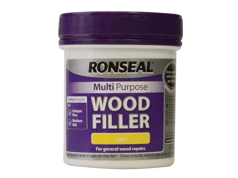 Ronseal Multipurpose Wood Filler, Light, 250g