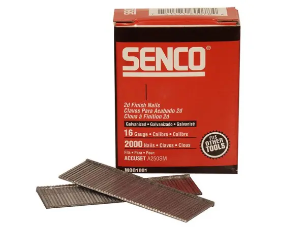Senco Galvanised Brad Nails 16G x 38mm (Pack of 2000)