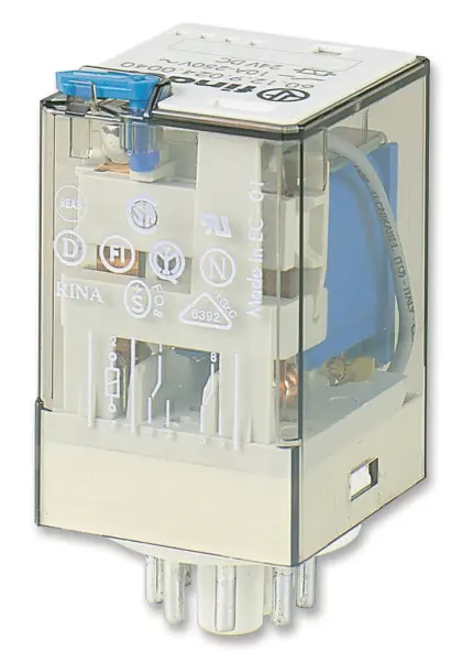 Finder DPDTリレー 10A 230V AC