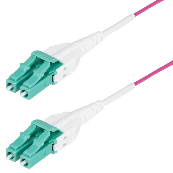 STARTECH Erika Violet Multimode OM4 UPC LC-LC OFNR Fibre Optic Patch Lead - 30m