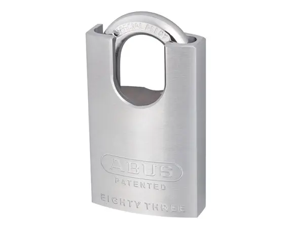 ABUS 83/50mm クロームメッキブラス製 耐鋼製シャックル 頑丈な南京錠