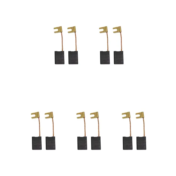 CarbonBr 5 套 2x 碳刷 - 適用於 Black & Decker Pac 研磨機 (6.2 x 16 x 22 毫米)