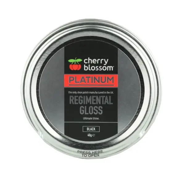 Cirage Cire Brillante Régimentaire Platinum Cherry Blossom Noir 40g