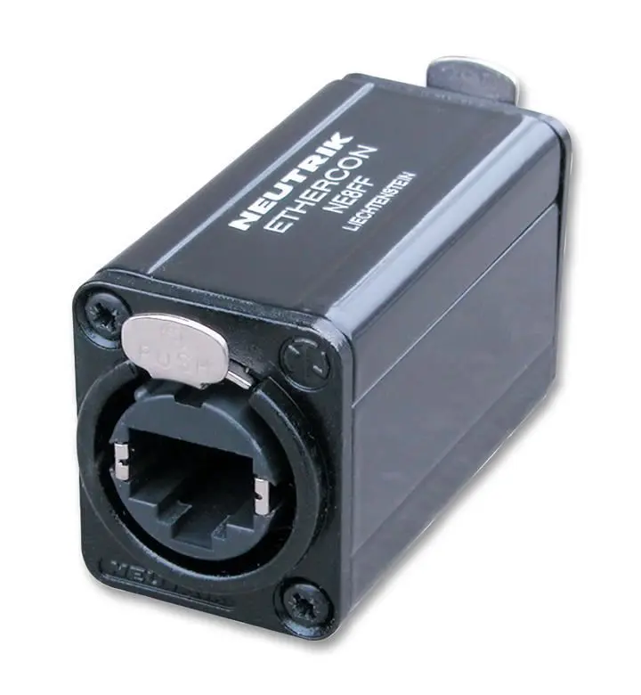 Neutrik EtherCON RJ45 Female Feedthrough Coupler, 0.2µm Gold Plated