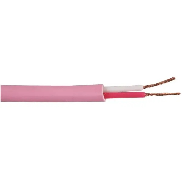 PRO POWER 2-Core Unscreened Speaker Cable 24/0.2mm - Pink 50m