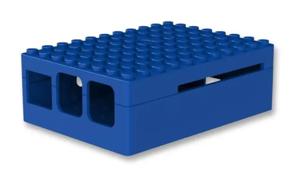 MULTICOMP PRO Pi-Blox Cás Raspberry Pi - LEGO®-inchomhoiriúnaithe, Gorm