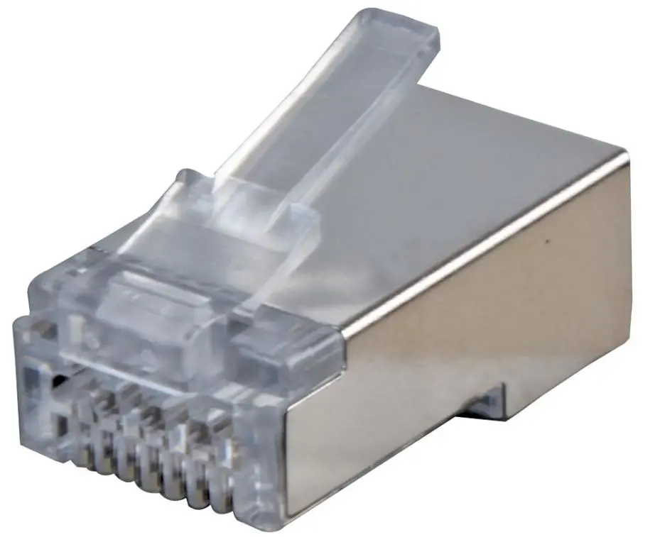 Connectix RJ45 Cat6 FTP Shielded Plugs, Pack of 100