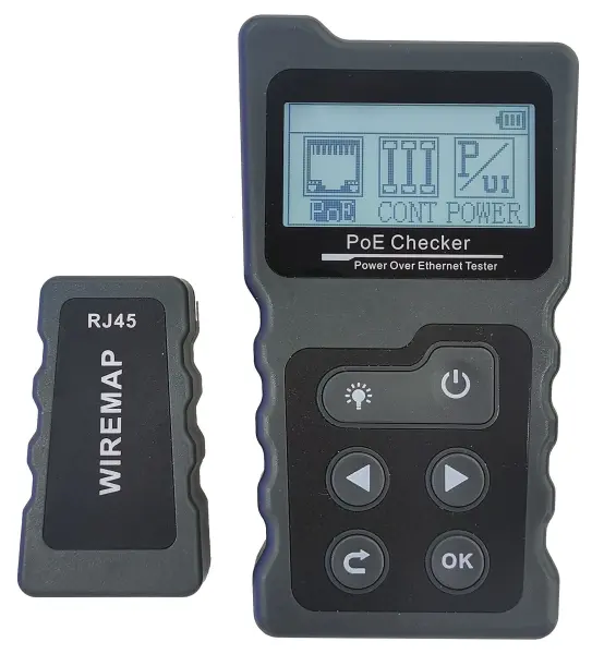 Duratool PoE Cable Checker, LCD, 600m
