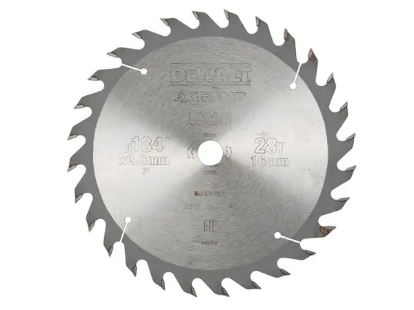 DEWALT Lâmina de Serra Circular Série 40, 184mm x 16mm x 28D ATB
