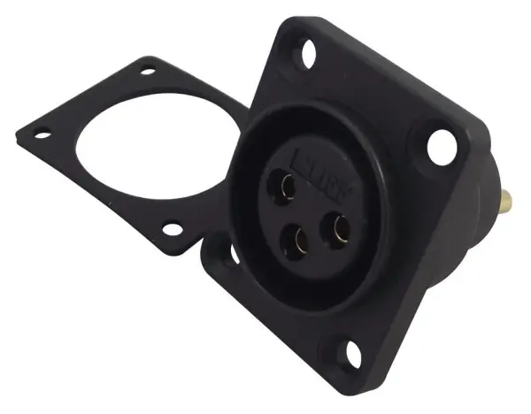 CLIFF ELECTRONIC COMPONENTS 3-pins XLR aansluiting, paneelmontage, luchtdicht, 