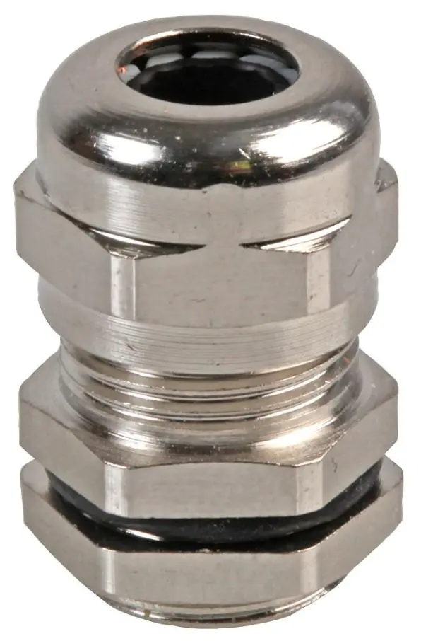 PRO POWER M12 Brass Nickel Plated Cable Gland 4-7mm