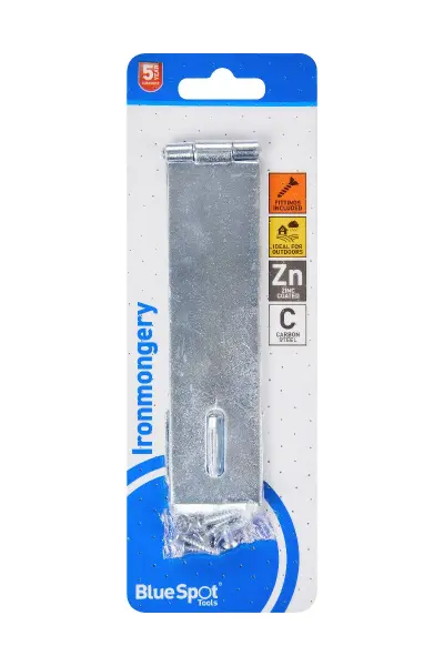 Blue Spot Tools 152毫米镀锌门扣搭扣套装 - 户外安全锁具