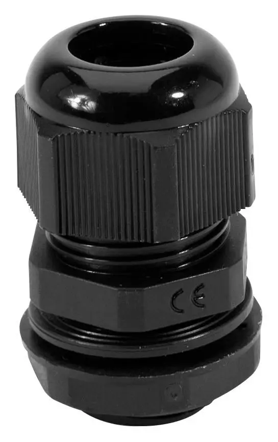 HellermannTyton Nylon Dome Headed Cable Gland Black M20S, 6-12mm, 10 Pack
