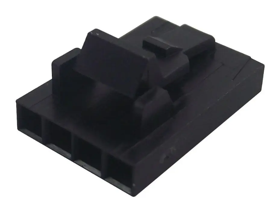 TE Connectivity MTE Receptacle Housing, 4-Way, Black