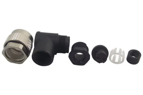 BINDER Σειρά 712 - Υποδοχή Κολλητικής Με 2 Επαφές, Ορθή Γωνία