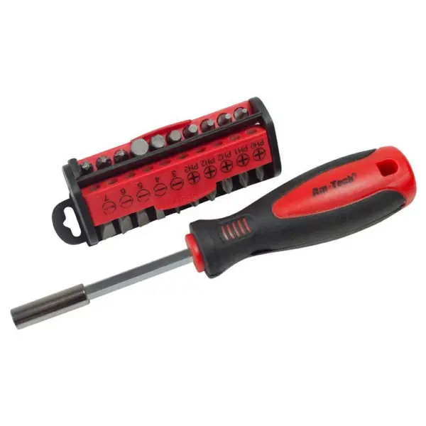 Amtech Screwdriver and Bit Set 31 Piece, 350g