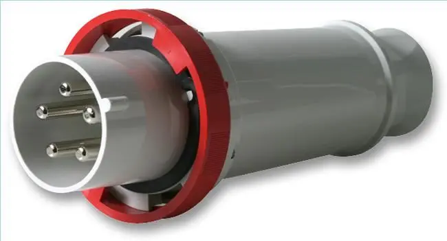 PRO POWER Enchufe CEE de montaje en cable 125A 415V, 3P+N+E, Rojo, IP67