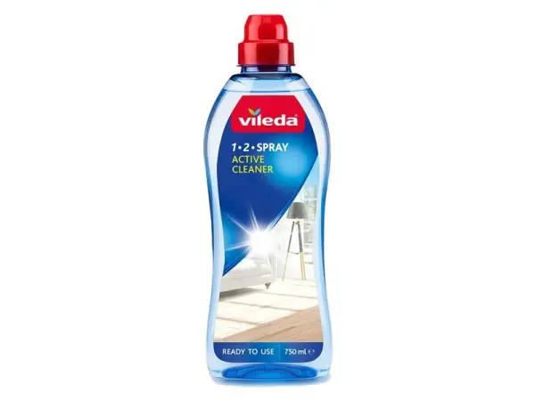 Vileda 1-2 Spray Απορρυπαντικό Ενεργής Καθαριότητας 750ml για Σκληρά Δάπεδα