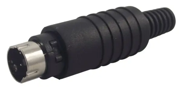 SCHURTER Mini-DIN Plug, 3-Pin, Solder Terminals