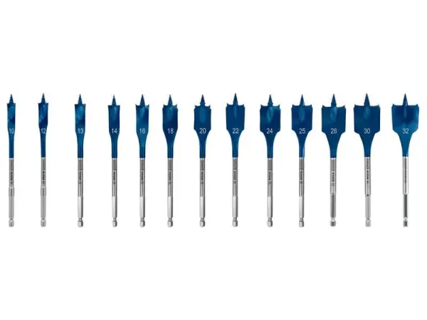 Bosch EXPERT Self-Cut Speed Spade Drill Bit Set, 13-Piece