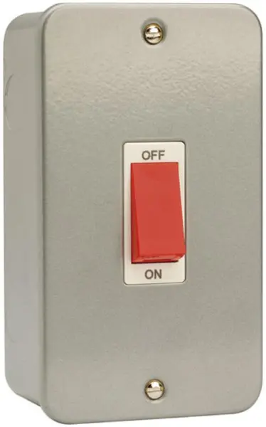 CLICK - 45A金屬雙聯雙極開關, 2位