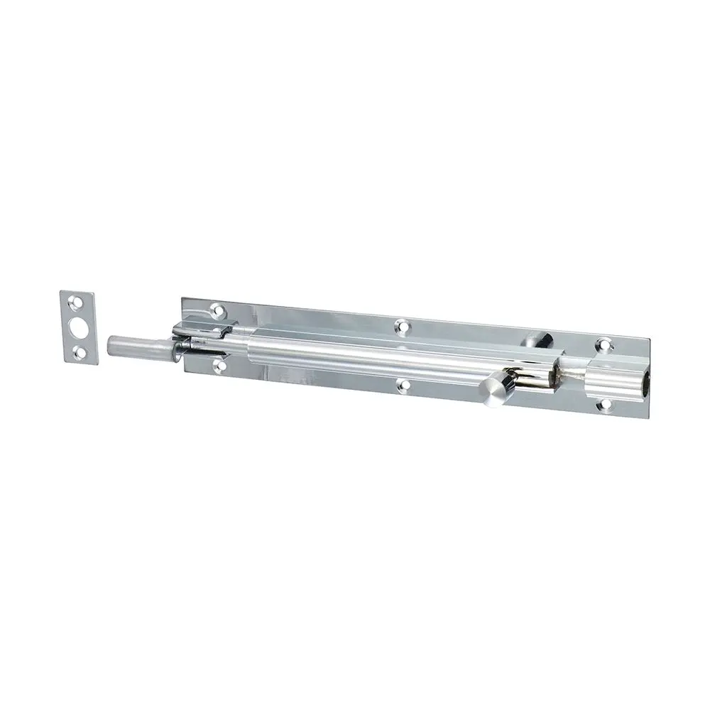 Timco Necked Barrel Bolt, Polished Chrome, 150 x 25mm