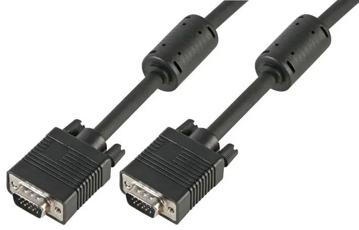 PRO SIGNAL Cable SVGA HD15 Macho a Macho para Monitor, 25m, Negro
