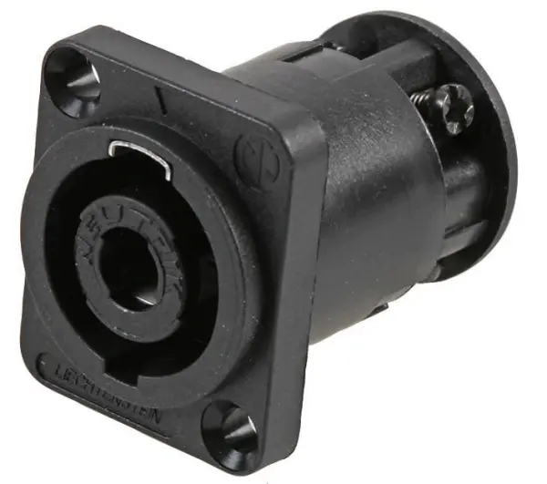 NEUTRIK NL4MP-ST 4極 SpeakON パネルマウントソケット 銀メッキ