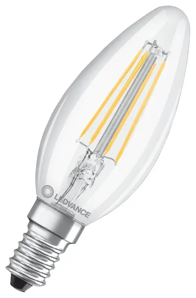LEDVANCE LED Filament Candle Bulb 4.2W E14 2700K Dimmable