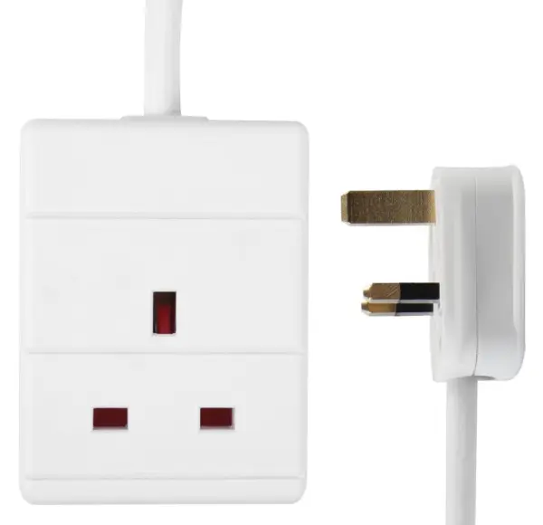 PRO ELEC Alargador Elétrico 7.5m, 1 Tomada, 13A 240V, Branco