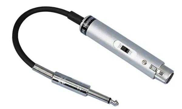 Transformateur d'adaptation pour microphone HiLo, Ratio 1:10/1:1, 600Ω entrée