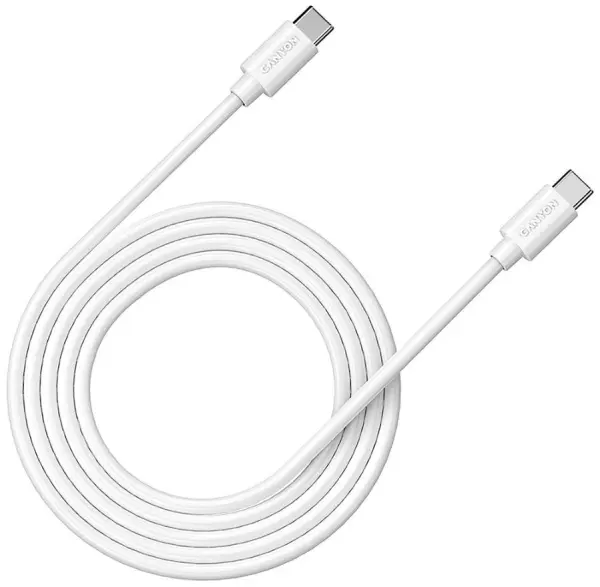 CANYON USB-C kabel samec-samec pro nabíjení a synchronizaci, 2m, bílý