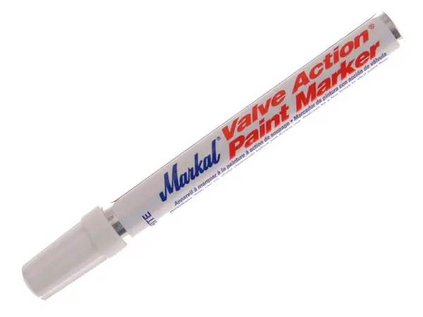 Markal Paint-Riter Valve Action Paint Marker, White