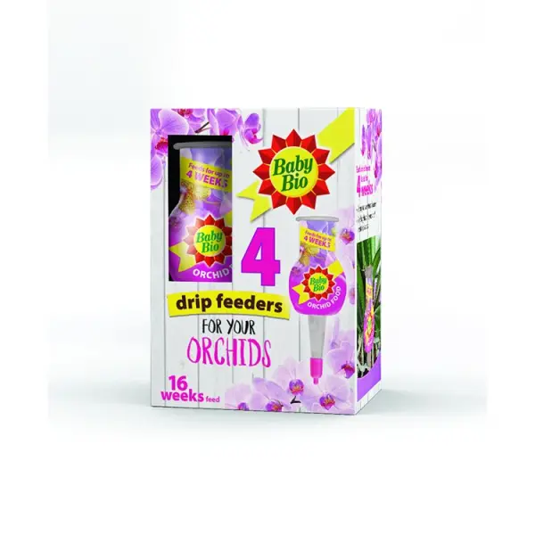 Baby Bio Orchid Drip Feeders 40ml, 4 Pack